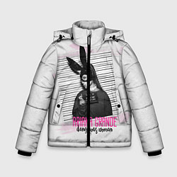 Куртка зимняя для мальчика Ariana Grande: Dangerous woman, цвет: 3D-черный