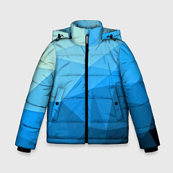 Куртка зимняя для мальчика Geometric blue, цвет: 3D-черный