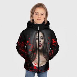 Куртка зимняя для мальчика Вампирша, цвет: 3D-черный — фото 2