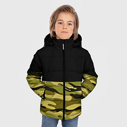 Куртка зимняя для мальчика Лесной Камуфляж, цвет: 3D-светло-серый — фото 2
