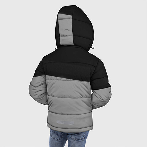 Зимняя куртка для мальчика Тараканы / 3D-Светло-серый – фото 4