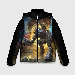 Куртка зимняя для мальчика BattleTech, цвет: 3D-черный
