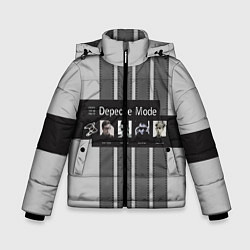 Куртка зимняя для мальчика Группа Depeche Mode, цвет: 3D-светло-серый