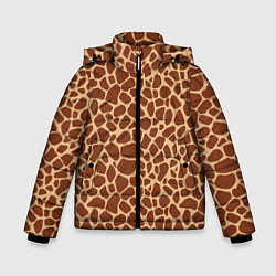 Куртка зимняя для мальчика Жираф, цвет: 3D-черный