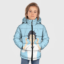 Куртка зимняя для мальчика Форма голоса Koe no katachi, цвет: 3D-черный — фото 2