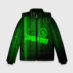 Куртка зимняя для мальчика Green Day лучи, цвет: 3D-светло-серый