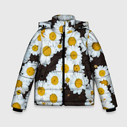 Куртка зимняя для мальчика Аромашки, цвет: 3D-черный