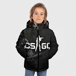 Куртка зимняя для мальчика CS:GO SWAT, цвет: 3D-черный — фото 2