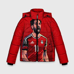 Куртка зимняя для мальчика Мохамед Салах, цвет: 3D-красный