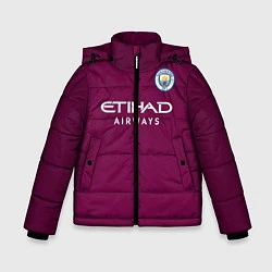 Куртка зимняя для мальчика Man City FC: Away 17/18, цвет: 3D-черный