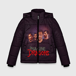 Куртка зимняя для мальчика Группа Imagine Dragons, цвет: 3D-светло-серый