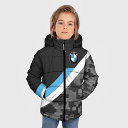 Куртка зимняя для мальчика BMW: Pixel Military, цвет: 3D-красный — фото 2