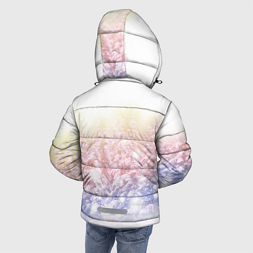 Зимняя куртка для мальчика Зимний лес / 3D-Светло-серый – фото 4