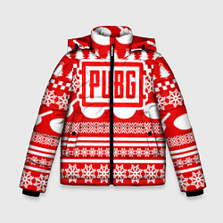 Куртка зимняя для мальчика PUBG: New Year, цвет: 3D-светло-серый
