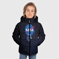 Куртка зимняя для мальчика NASA: Hello World, цвет: 3D-светло-серый — фото 2