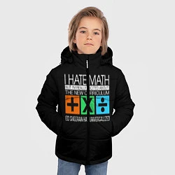 Куртка зимняя для мальчика Ed Sheeran: I hate math, цвет: 3D-черный — фото 2