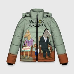Куртка зимняя для мальчика BoJack Horseman, цвет: 3D-красный