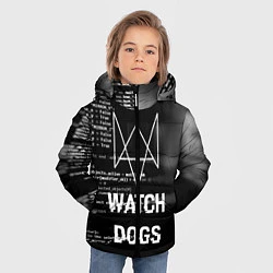 Куртка зимняя для мальчика Watch Dogs: Hacker, цвет: 3D-черный — фото 2