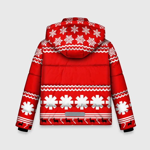 Зимняя куртка для мальчика RHCP: New Year / 3D-Красный – фото 2