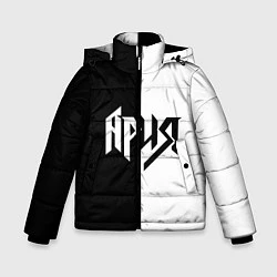 Куртка зимняя для мальчика Ария Ч/Б, цвет: 3D-черный