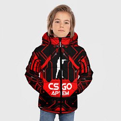 Куртка зимняя для мальчика CS:GO - Артём, цвет: 3D-черный — фото 2
