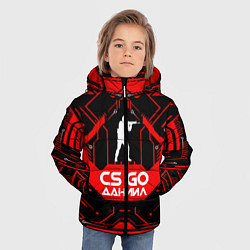 Куртка зимняя для мальчика CS:GO - Даниил, цвет: 3D-черный — фото 2