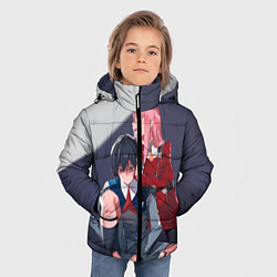 Куртка зимняя для мальчика Darling in the FranXX, цвет: 3D-светло-серый — фото 2
