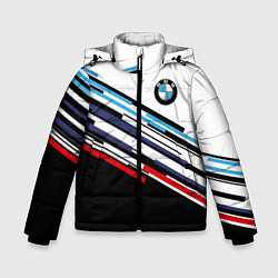 Куртка зимняя для мальчика BMW BRAND COLOR БМВ, цвет: 3D-черный