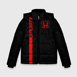 Куртка зимняя для мальчика HONDA SPORT, цвет: 3D-черный