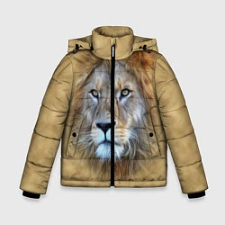 Куртка зимняя для мальчика Песчаный лев, цвет: 3D-черный