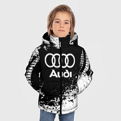 Куртка зимняя для мальчика Audi: Black Spray, цвет: 3D-черный — фото 2