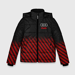 Куртка зимняя для мальчика Audi: Red Lines, цвет: 3D-черный