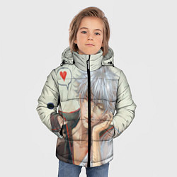 Куртка зимняя для мальчика Sakata Gintoki, цвет: 3D-светло-серый — фото 2