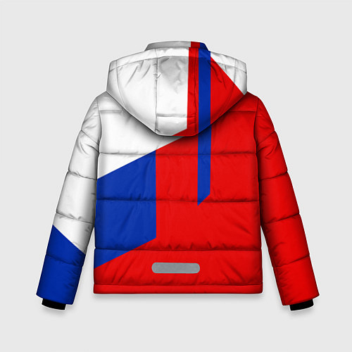 Зимняя куртка для мальчика Russia: Geometry Tricolor / 3D-Красный – фото 2