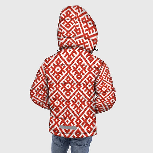Зимняя куртка для мальчика Обережная вышивка / 3D-Черный – фото 4