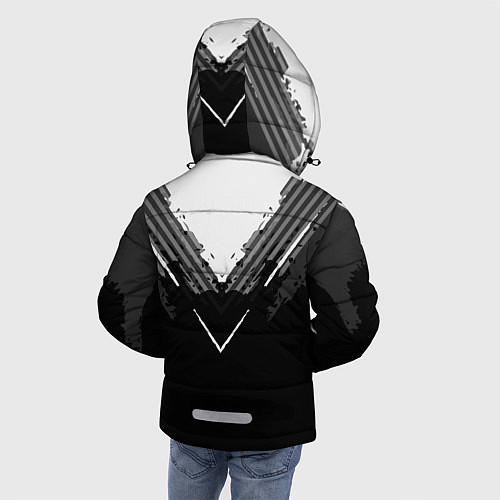 Зимняя куртка для мальчика FC Monaco: Black Style / 3D-Светло-серый – фото 4