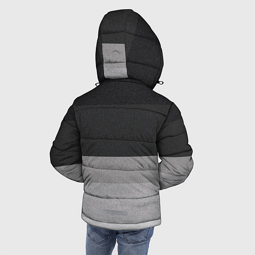 Зимняя куртка для мальчика ФК Барселона: Серый стиль / 3D-Светло-серый – фото 4