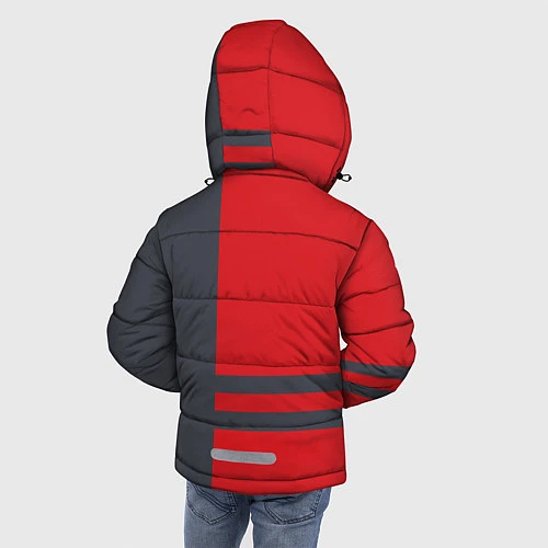 Зимняя куртка для мальчика Toyota / 3D-Светло-серый – фото 4
