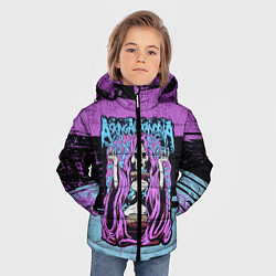 Куртка зимняя для мальчика Asking Alexandria: Purple Death, цвет: 3D-красный — фото 2
