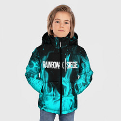 Куртка зимняя для мальчика R6S: Turquoise Flame, цвет: 3D-светло-серый — фото 2