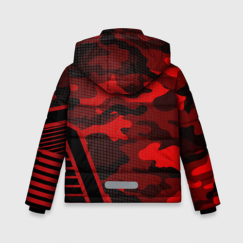 Зимняя куртка для мальчика CS:GO Red Camo / 3D-Красный – фото 2