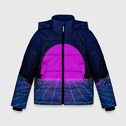 Куртка зимняя для мальчика Digital Sunrise, цвет: 3D-черный