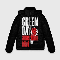 Куртка зимняя для мальчика Green Day: American Idiot, цвет: 3D-черный