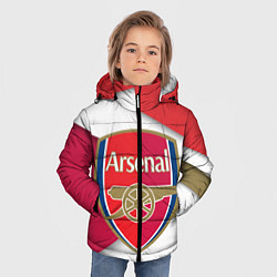 Куртка зимняя для мальчика FC Arsenal, цвет: 3D-красный — фото 2