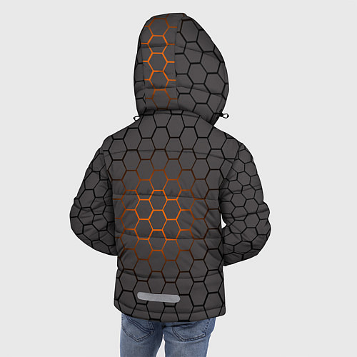 Зимняя куртка для мальчика Jaguar броня / 3D-Светло-серый – фото 4