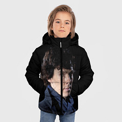 Куртка зимняя для мальчика Sherlock, цвет: 3D-черный — фото 2