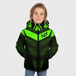 Куртка зимняя для мальчика N7: Green Armor, цвет: 3D-светло-серый — фото 2