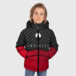 Куртка зимняя для мальчика Infiniti: Red Carbon, цвет: 3D-красный — фото 2