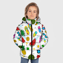 Куртка зимняя для мальчика Летний стиль, цвет: 3D-светло-серый — фото 2