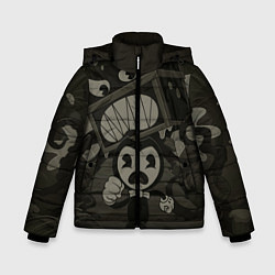 Куртка зимняя для мальчика Bendy Devil, цвет: 3D-черный